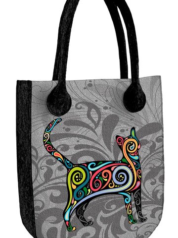 Lifestyle foto Kabelka na rameno City Antracit - Skrytá mačka